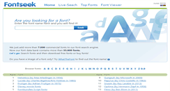 Desktop Screenshot of fontseek.com